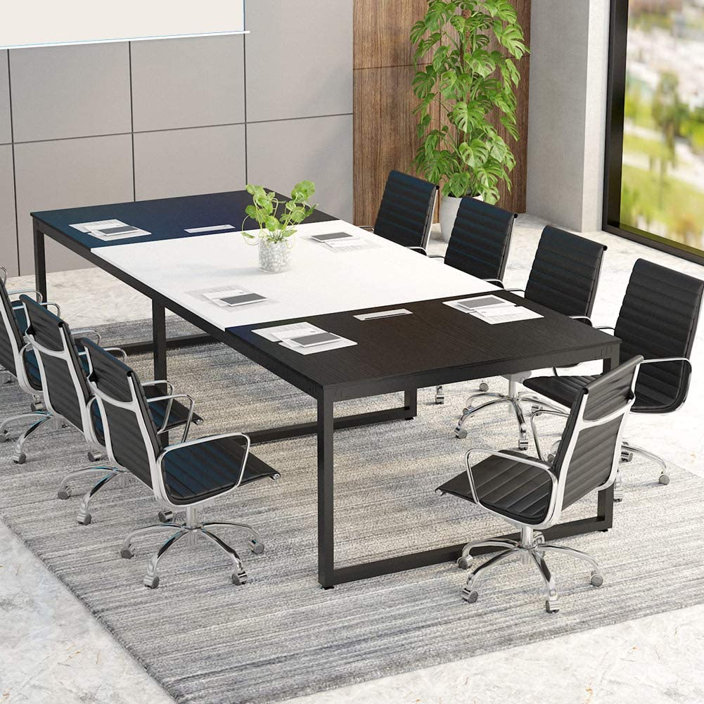 TribeSigns 8 FT Rectangle Conference Table,Meeting Seminar Table with