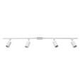 thumbnail image 1 of Globe Electric Industrial Style 4-Light 56" Matte White Track Lighting Kit, 1 of 9