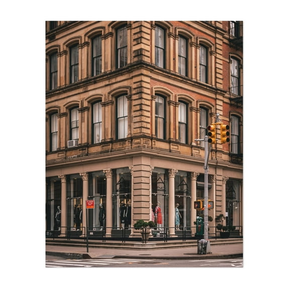 Tribeca Architectural 01 - Manhattan New York Photography Architecture City Street Photography Cityscape Vintage Fashion Art Deco Unframed Wall Art Print 20 x 28 inches