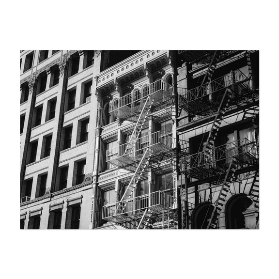 Tribeca Architectural 03 B&W - Manhattan New York Photography Unframed Wall Art Print 5 x 7 inches