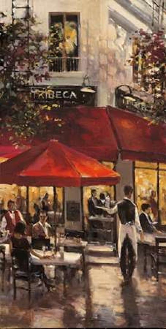 Tribeca Bar Canvas Art - Brent Heighton (24 x 48)