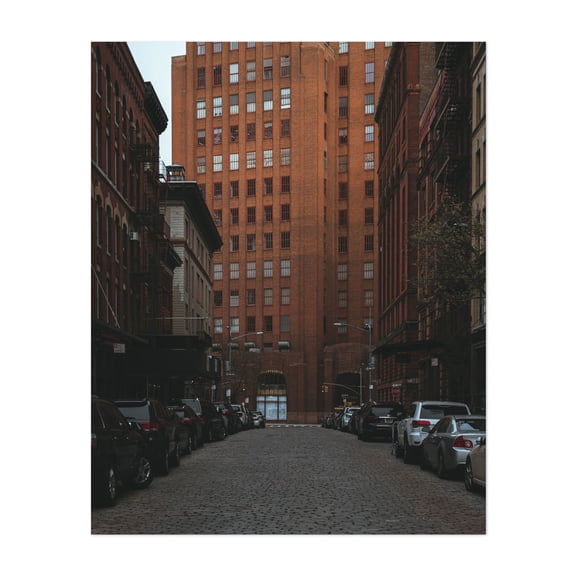 Tribeca Cobblestone 01 - Manhattan New York Photography Cityscape Architecture Street Photography Car Vintage Unframed Wall Art Print 4 x 6 inches