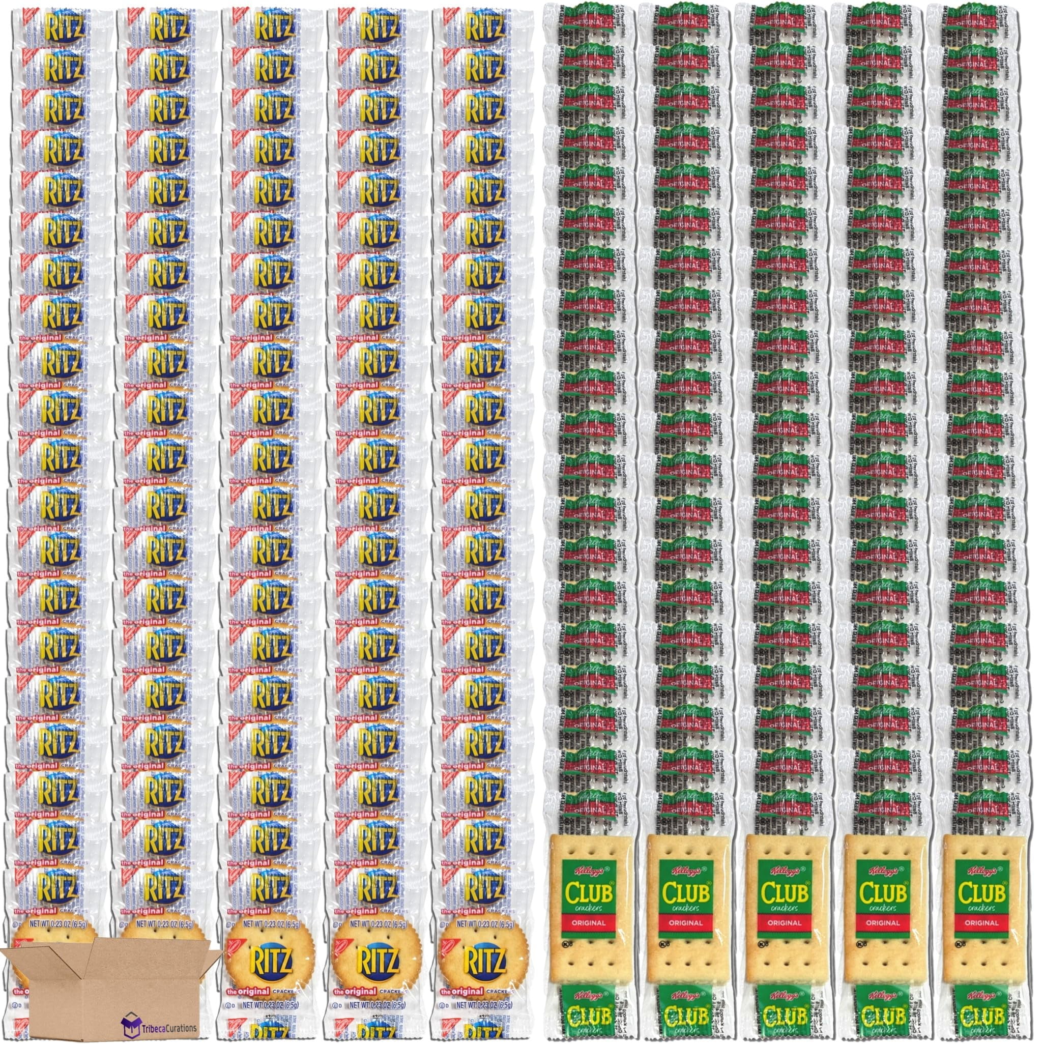 Club & Ritz Cracker Individually Wrapped Combo Pack Bundle 100 Count