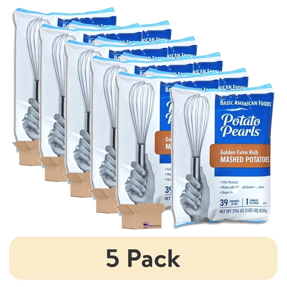 (5 pack) Golden Extra Rich Mashed Potatoes Mix, 29.6 Oz, 2 Pack