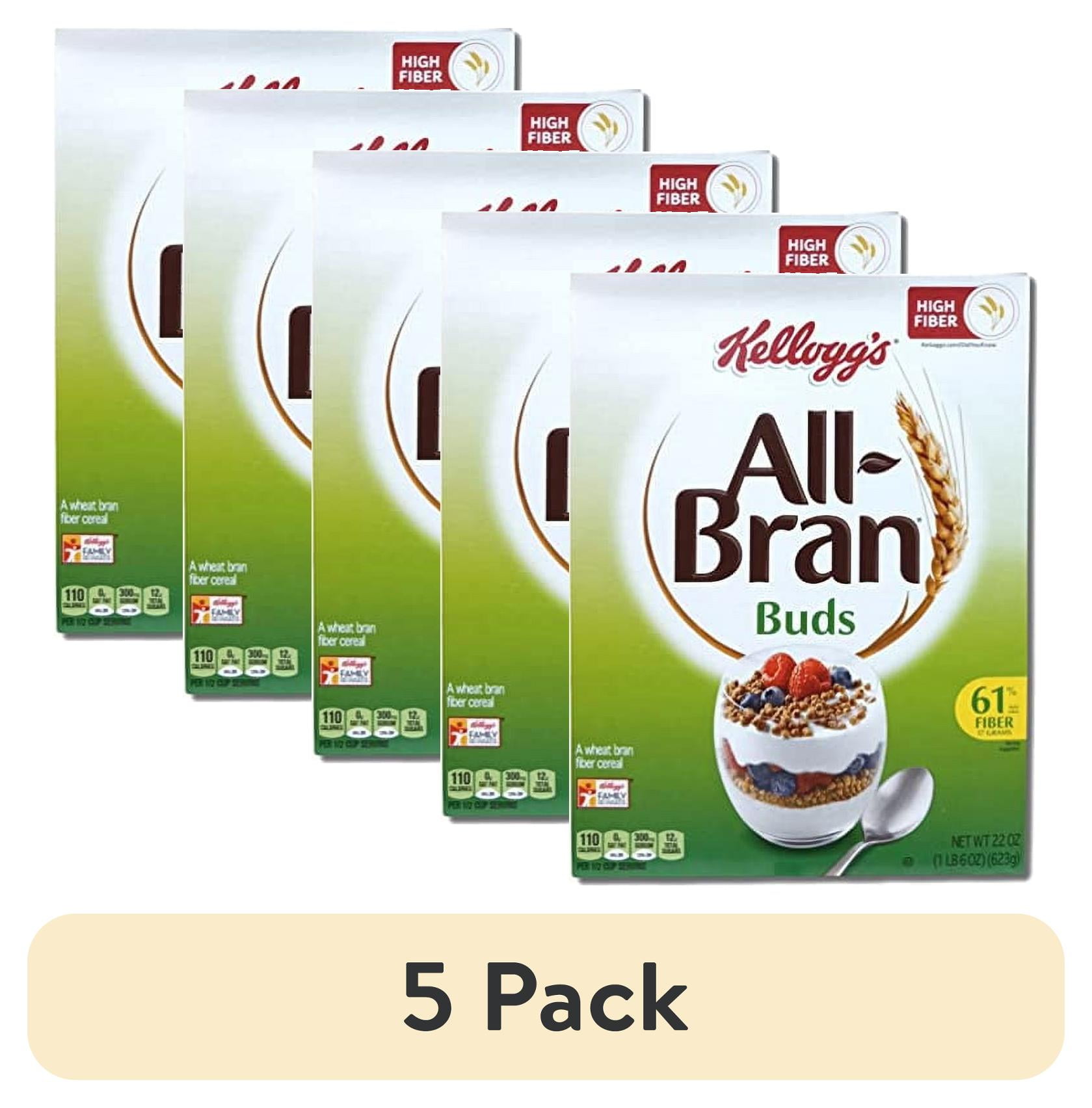 (5 pack) High Fiber Bran Buds Cereal Value Pack Includes Tribeca