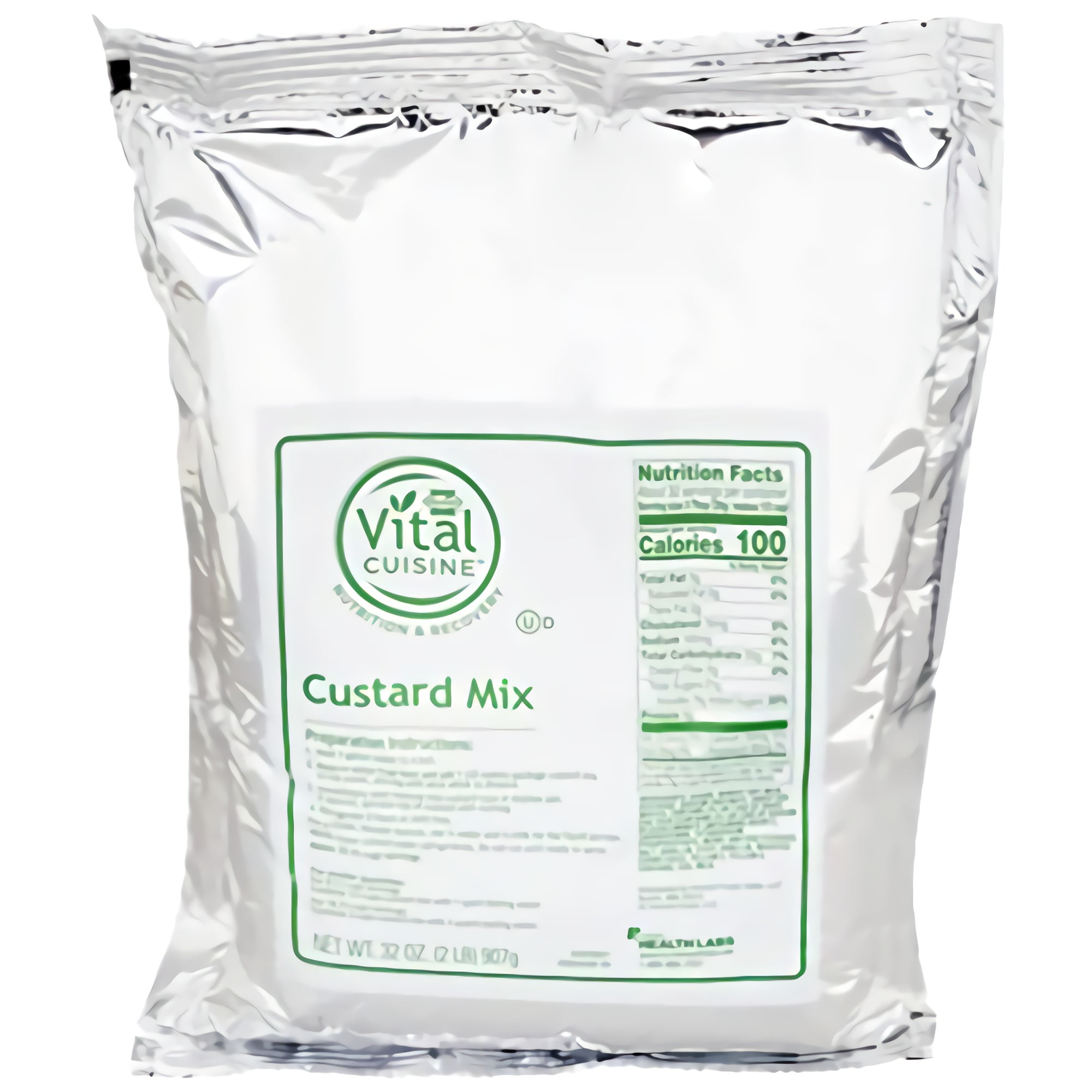Instant No Bake Egg Custard Mix Bulk 2 Lb. Bag 32 Ounce Bag Value Pack Bundle