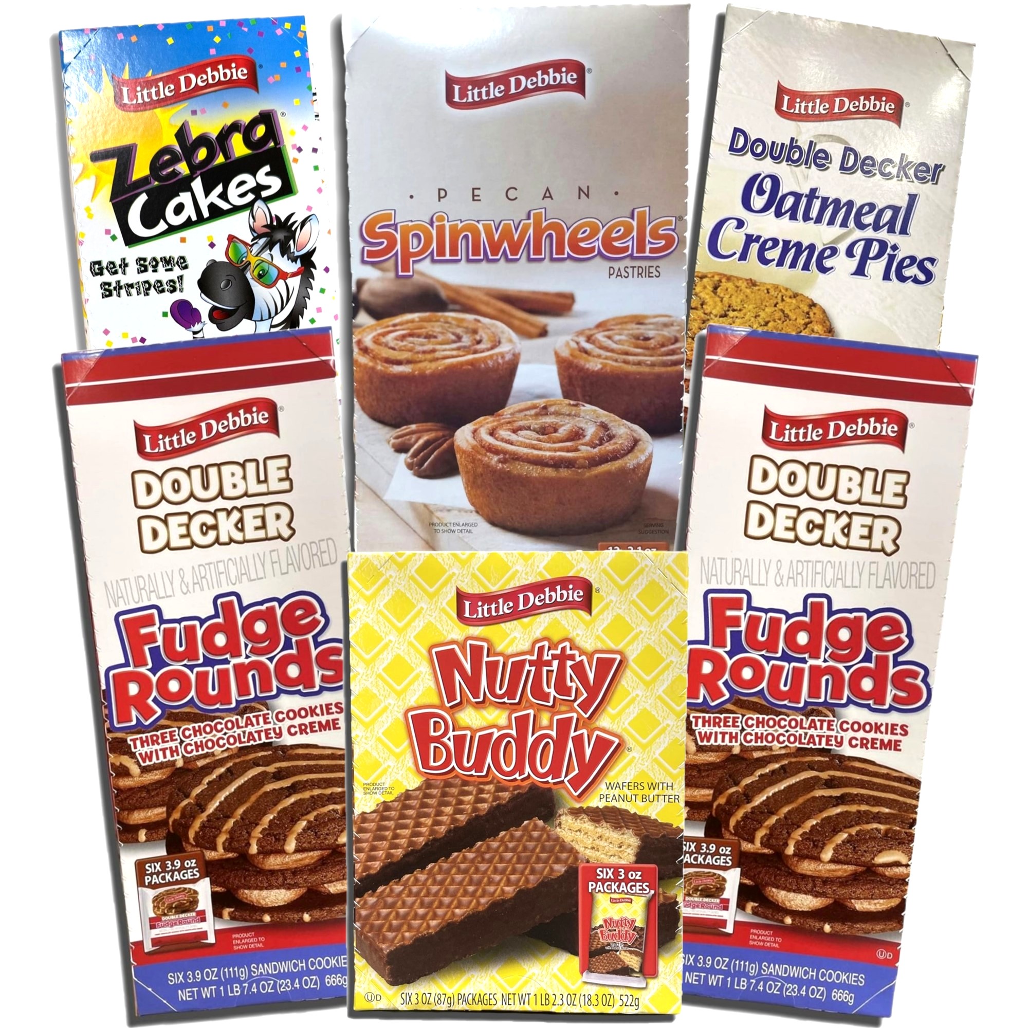Tribeca Curations Little Debbie Large Cakes Combo Packs Nutty Buddy