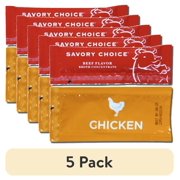 (5 pack) Savory Choice Reduced Sodium Broth Concentrate Variety Pack | Beef, Chicken, & Vegetable | 60 Count (20 Each)
