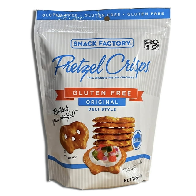 (5 pack) Snack Factory Gluten Free Pretzel Crisps Value Pack Curated by