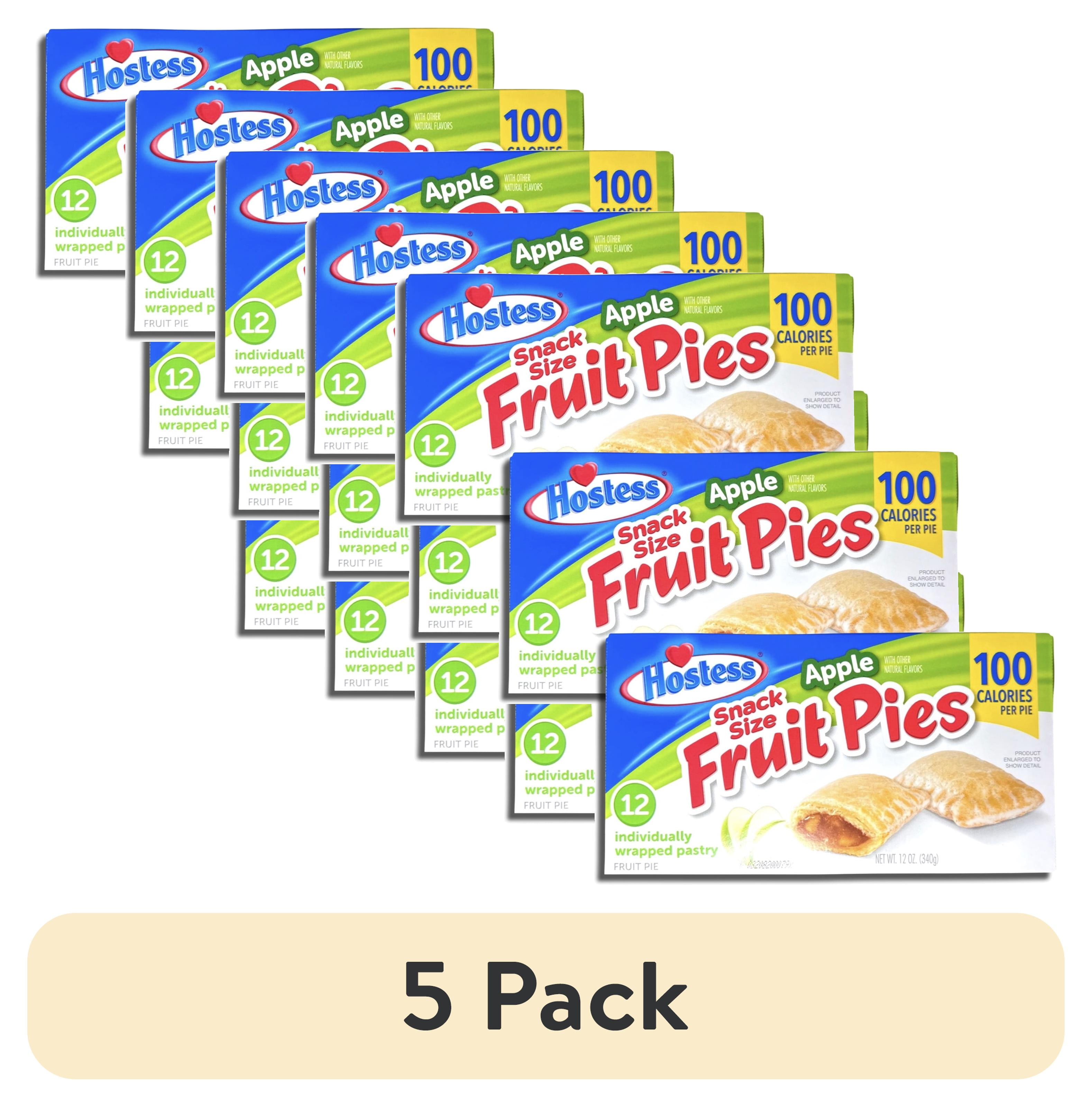 (5 pack) Hostess Snack Size 100 Calorie Mini Fruit Pies 12 Count Box