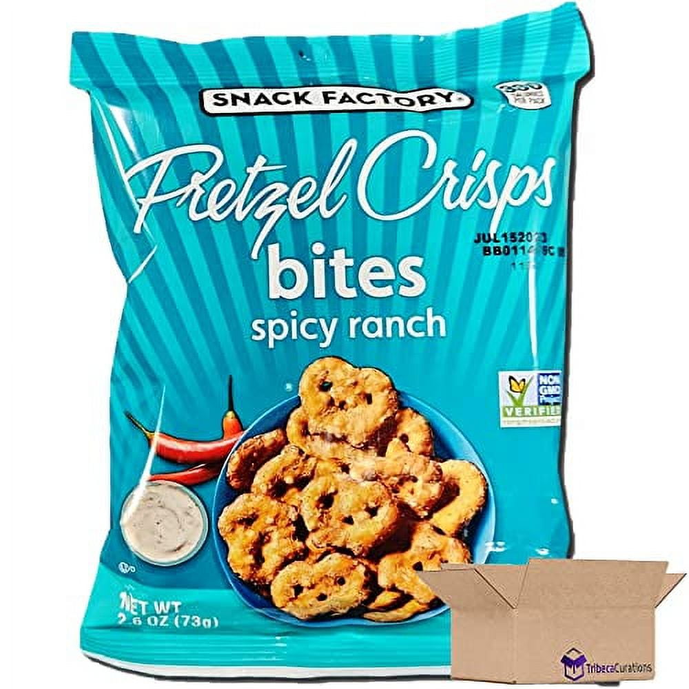 Snack Factory Spicy Ranch Pretzel Crisps Bites Value Pack Bundle 2.6