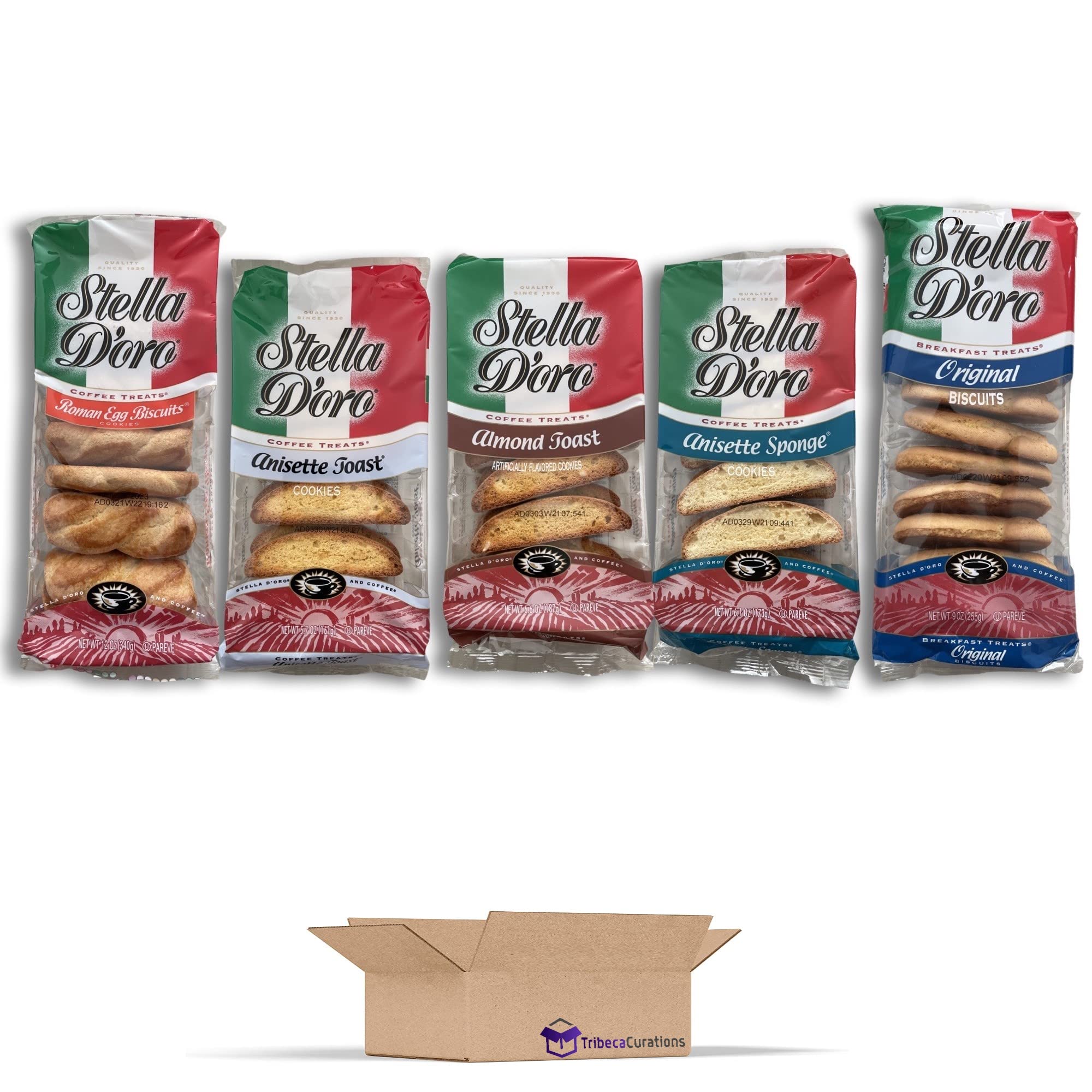 Tribeca Curations Stella 5 Flavor Coffee Treat Variety Pack Pack of 5 Includes Original