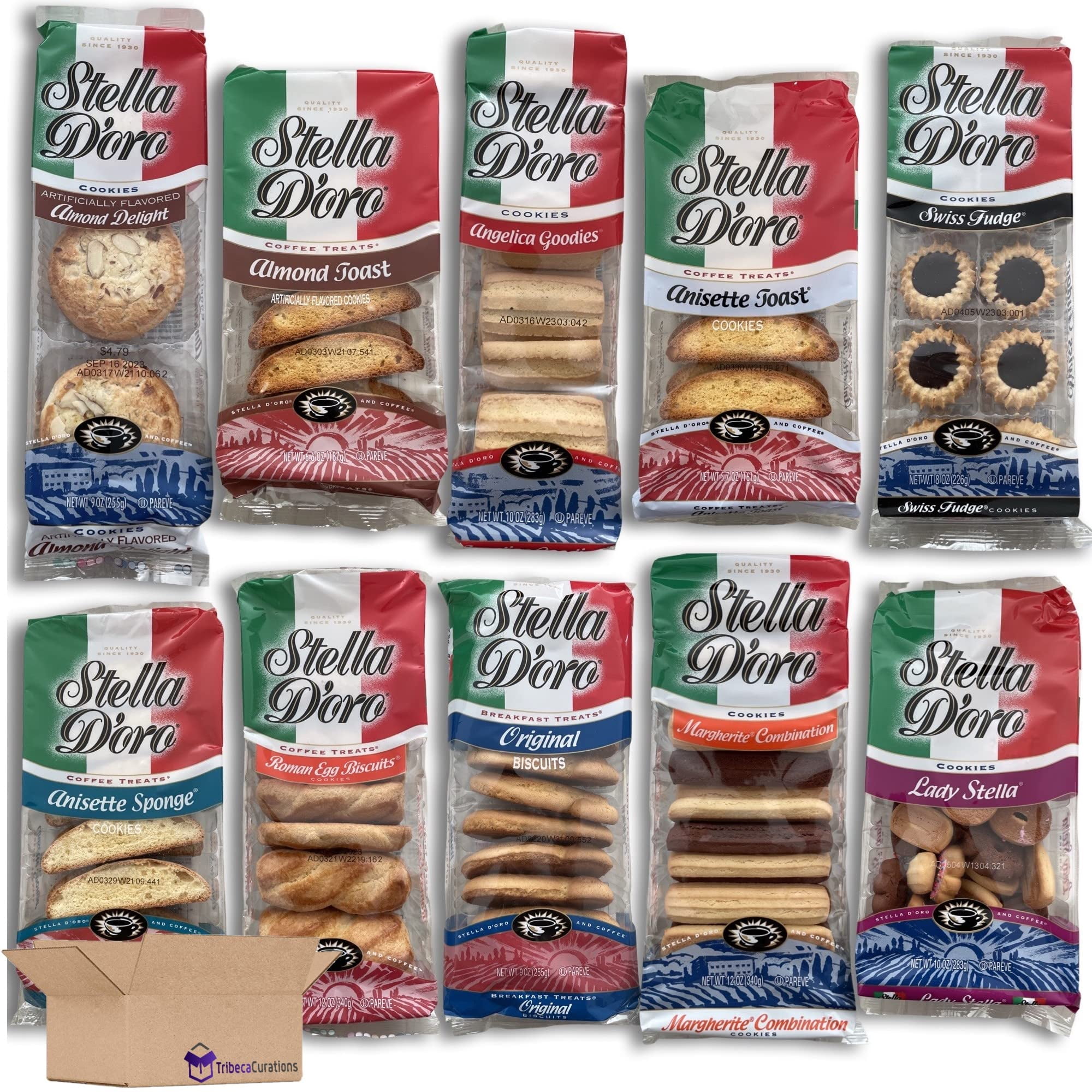 Tribeca Curations Stella D'oro 10 Flavor Ultimate Cookie Variety Pack