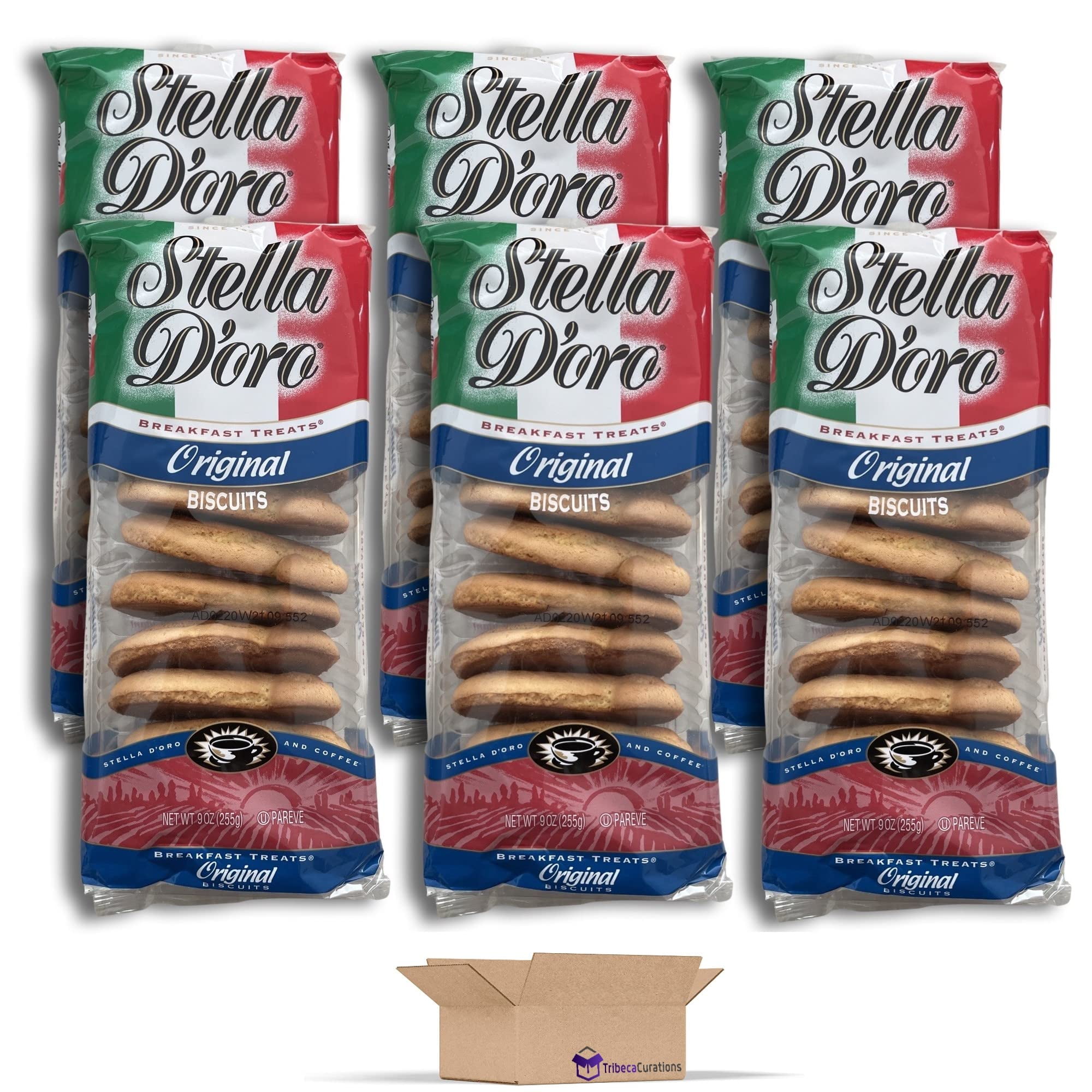 Tribeca Curations Stella Original Biscuits Value Pack 9 Ounce Pack of 6