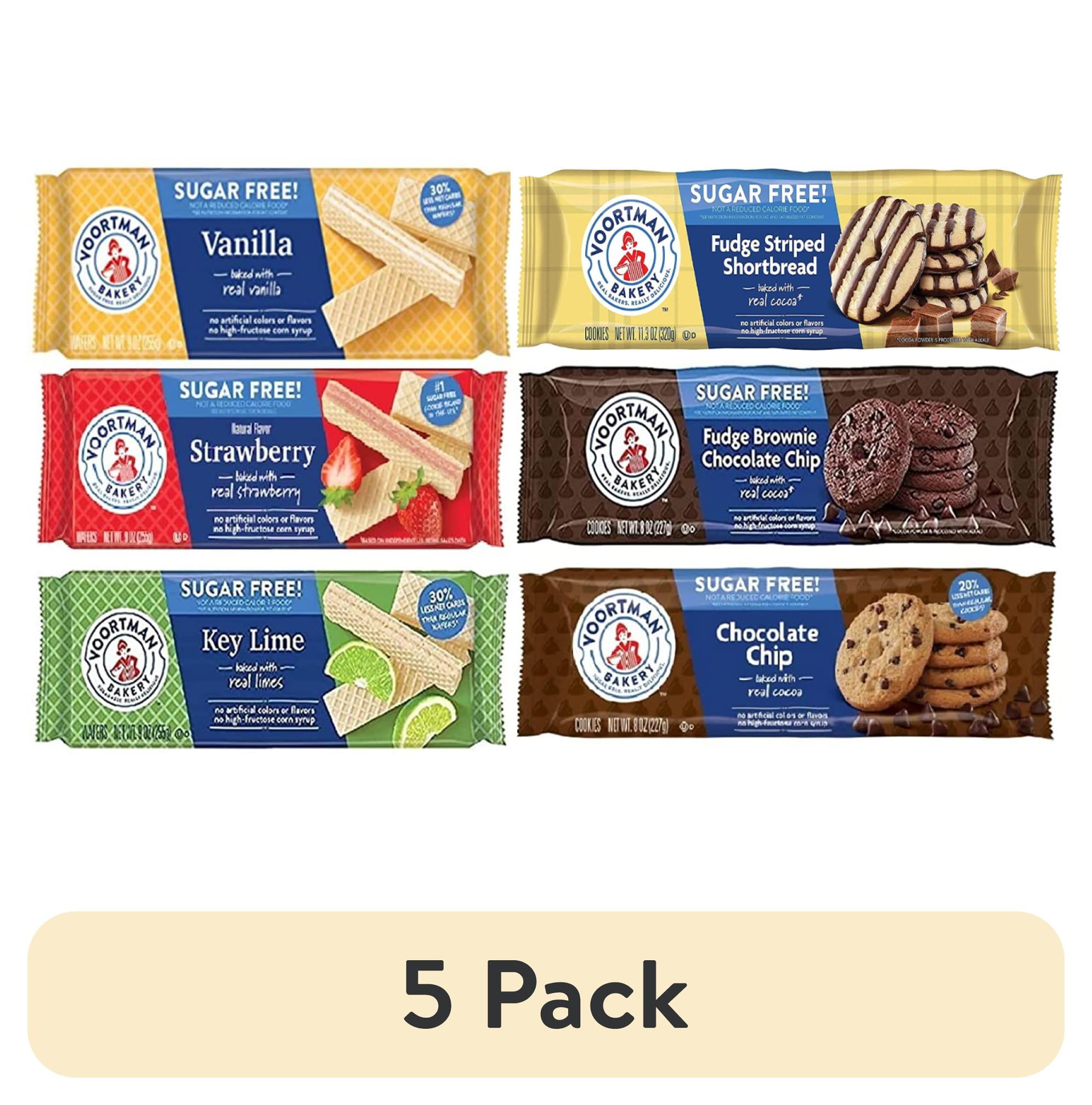 5 Pack Voortman Sugar Free Cookies Wafers By Voortman Variety Pack voortman-bakery-sugar-free-mini-vanilla-shortbread-cookies-5-oz-kroger