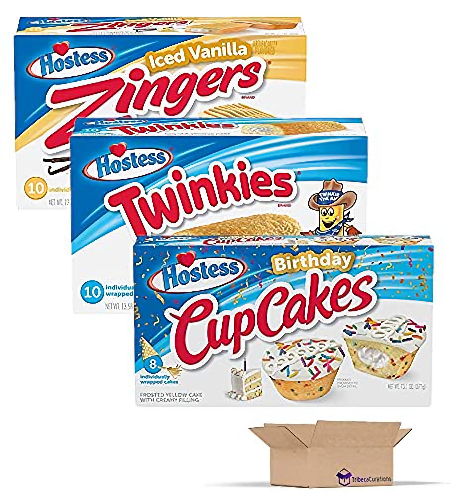 Hostess Vanilla Lovers Snack Cake Variety Packs Twinkies, Zingers and