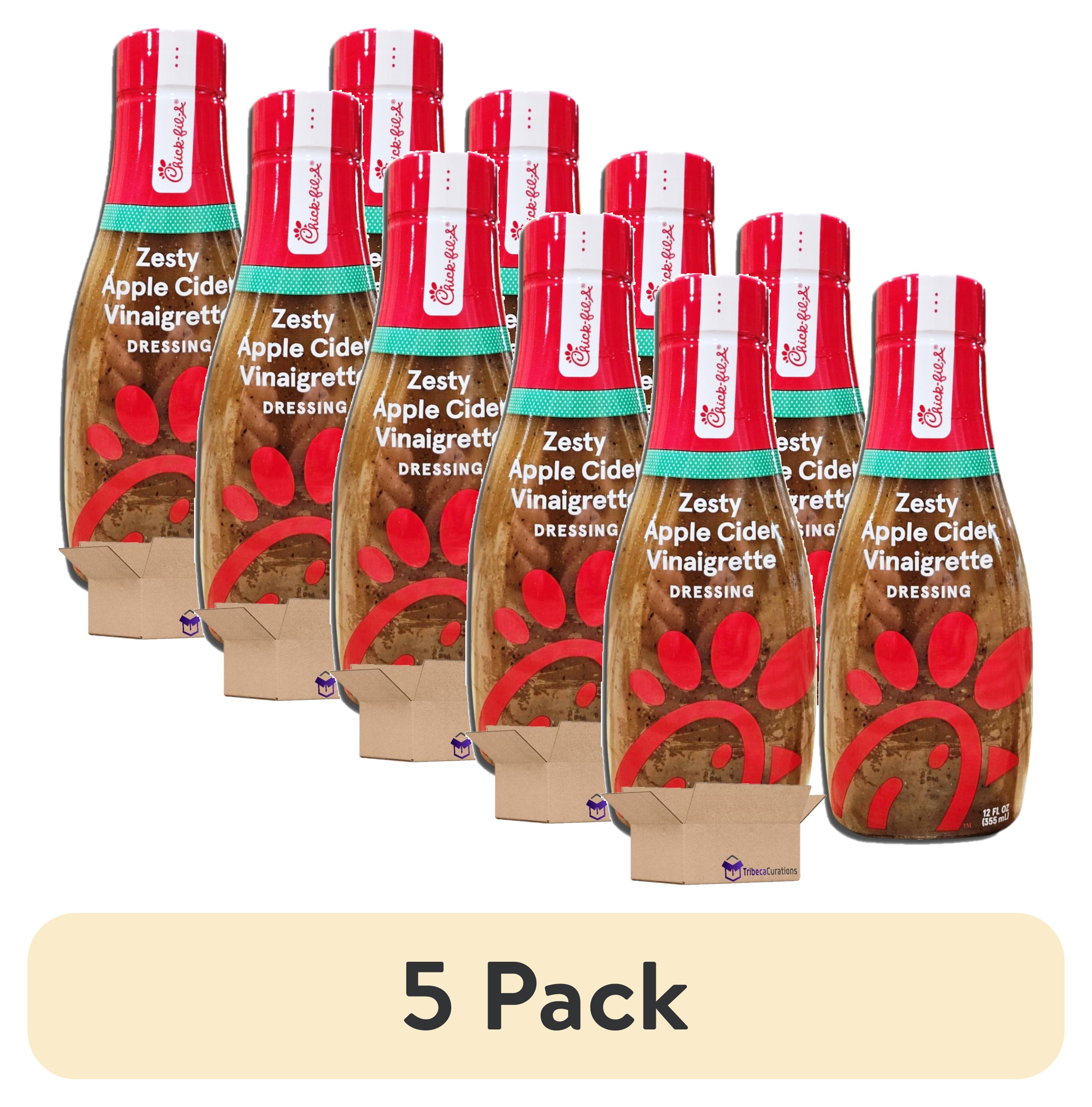 (5 pack) Chic Fil A Zesty Apple Cider Vinaigrette Salad Dressing Value