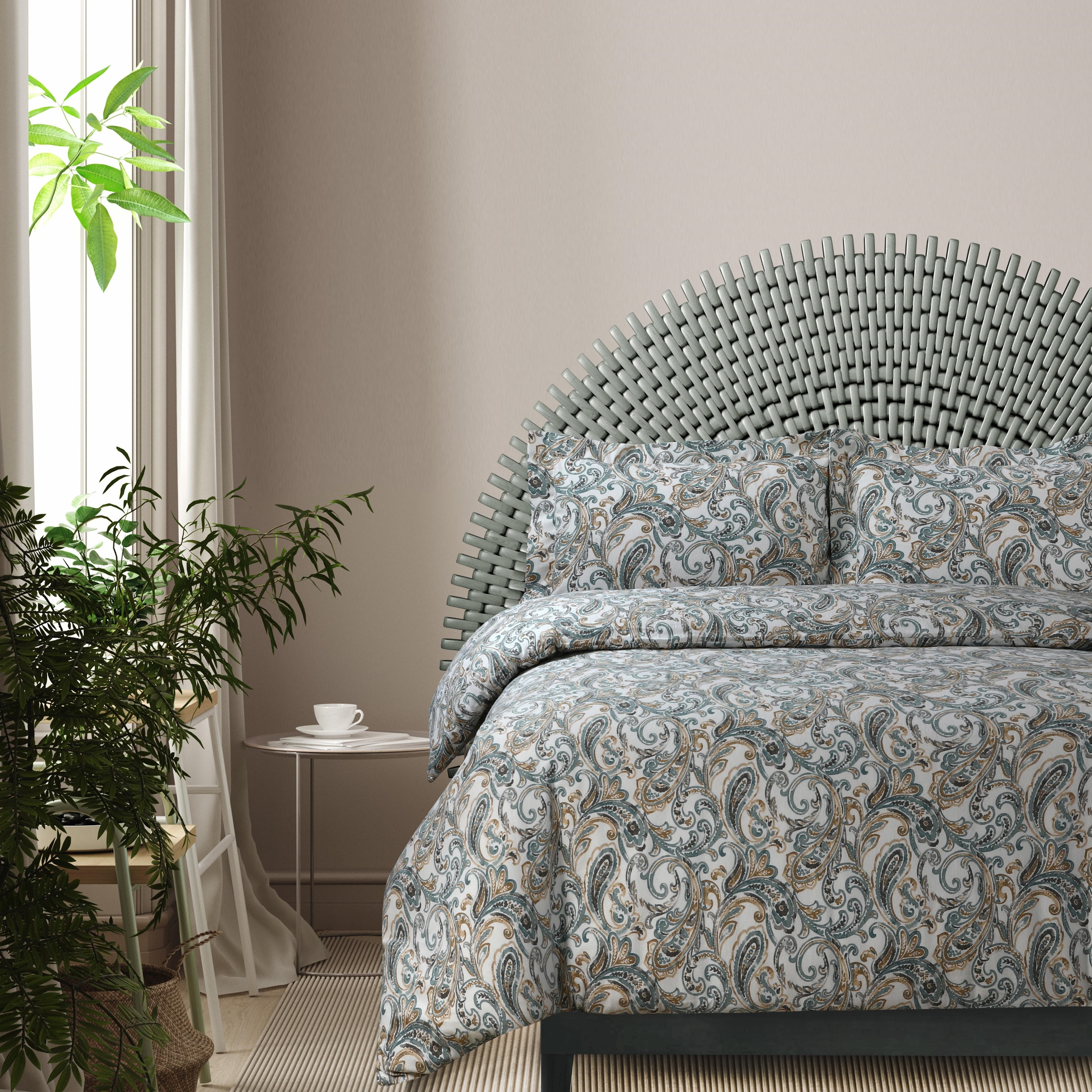 Tribeca Living Set copripiumino oversize in velluto, colore oro, per letto king size