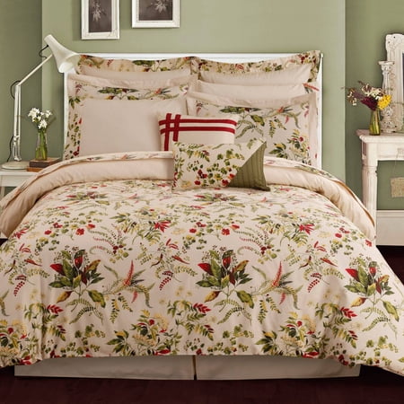 Tribeca Living 300TC Egyptian Cotton Percale Maui Cotton 12-Piece Bedding Set