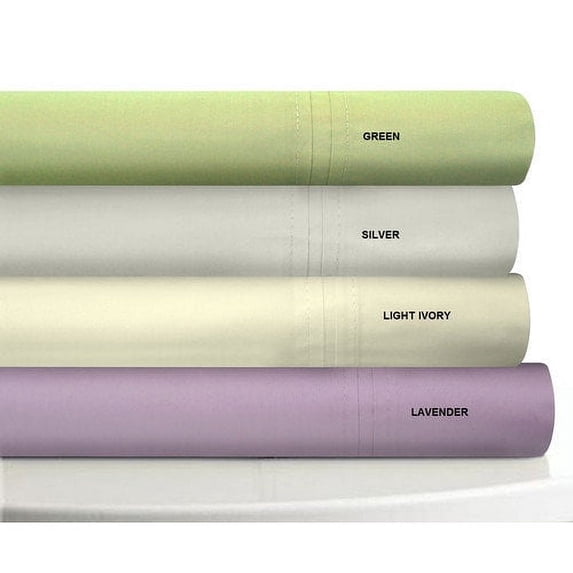 Tribeca Living 350 Thread Count Egyptian Cotton Percale Sheet Set