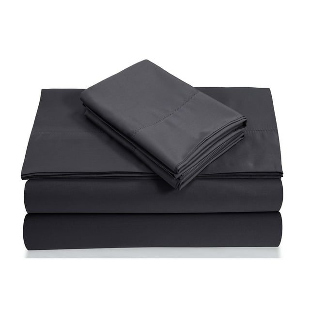 Tribeca Living Egyptian Cotton 800 Thread Count Deep Pocket Bed Sheet Set Steel Queen Modern & Contemporary, Casual