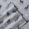 thumbnail image 1 of Marwah Corporation Heavyweight 200GSM Cotton Flannel Printed Extra Deep Pocket Sheet Set checkered buck Twin Adult Animal Print Traditional, 1 of 3