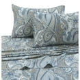 thumbnail image 1 of Tribeca Living Solid/Printed 300 Thread Count Cotton Sateen Deep Pocket Bed Sheet Set paisley park multi Twin Adult Paisley Modern & Contemporary, 1 of 5