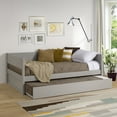 thumbnail image 1 of Camaflexi Tribeca Solid Wood Twin Daybed and Trundle Set in Gray, 1 of 5
