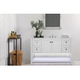 thumbnail image 1 of Tribecca 48" 4-Drawer Vanity, White, 1 of 6