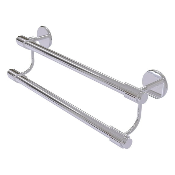 Tribecca Collection Double Towel Bar - Polished Chrome / 24 Inch