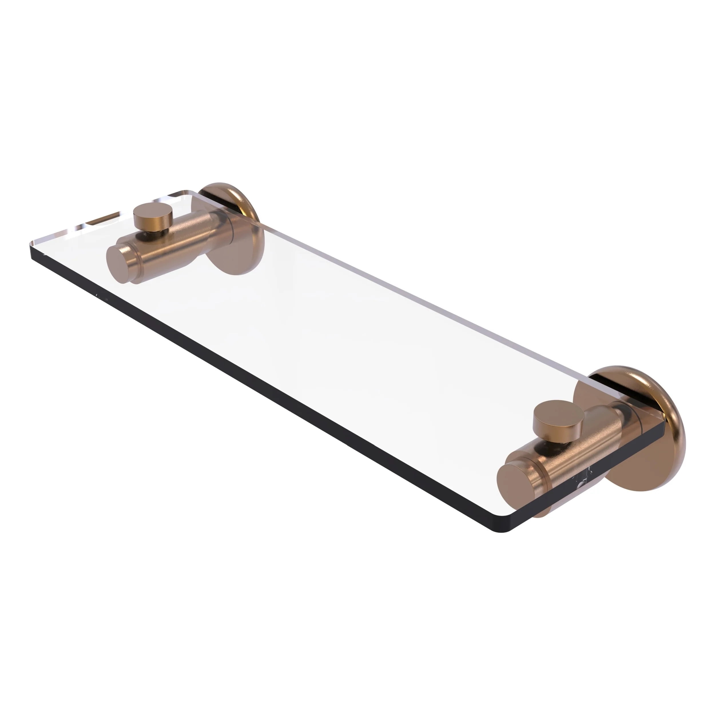 Tribecca Collection 22 in. Glass Vanity Shelf with Beveled Edges in Matte Black Tribecca Collection 22 in. Glass Vanity Shelf with Beveled Edges in Matte Black