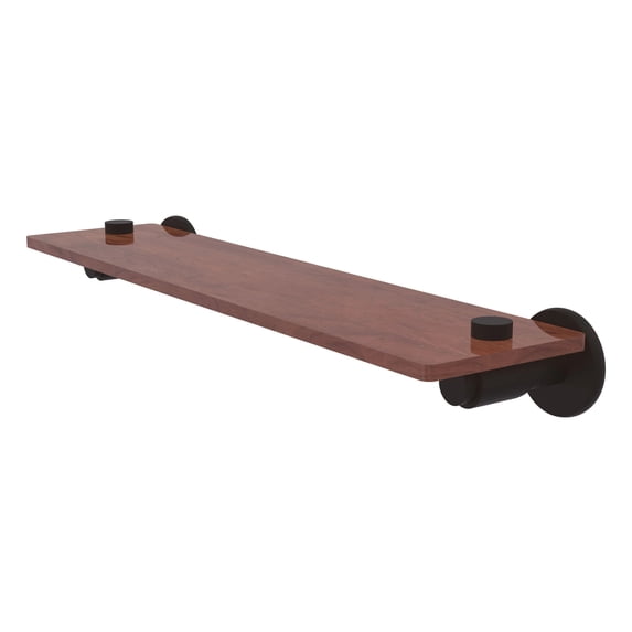 Tribecca Collection Solid IPE Ironwood Shelf - Oil Rubbed Bronze / 22 Inch