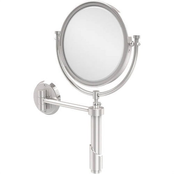 Tribecca Collection Wall Mounted Make-Up Mirror 8 Inch Diameter - Polished Chrome / 2X