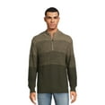 thumbnail image 1 of Tribekka 44 Men's Gradient Mock Neck Quarter Zip Sweater with Long Sleeves, Sizes S-2XL, 1 of 5