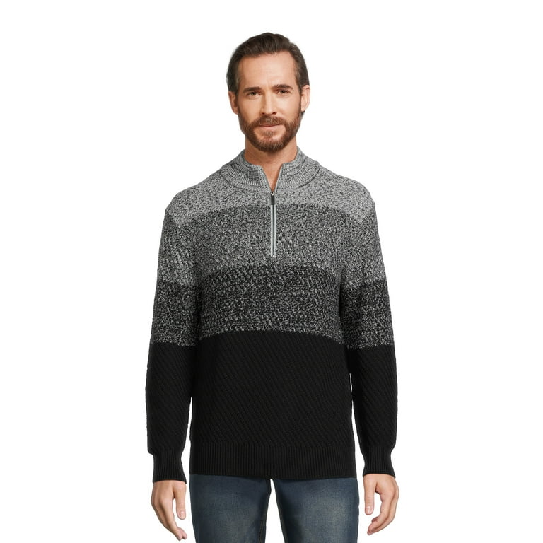 New Men's Gradient O-neck Sweater New Men's Gradient O-neck Sweater