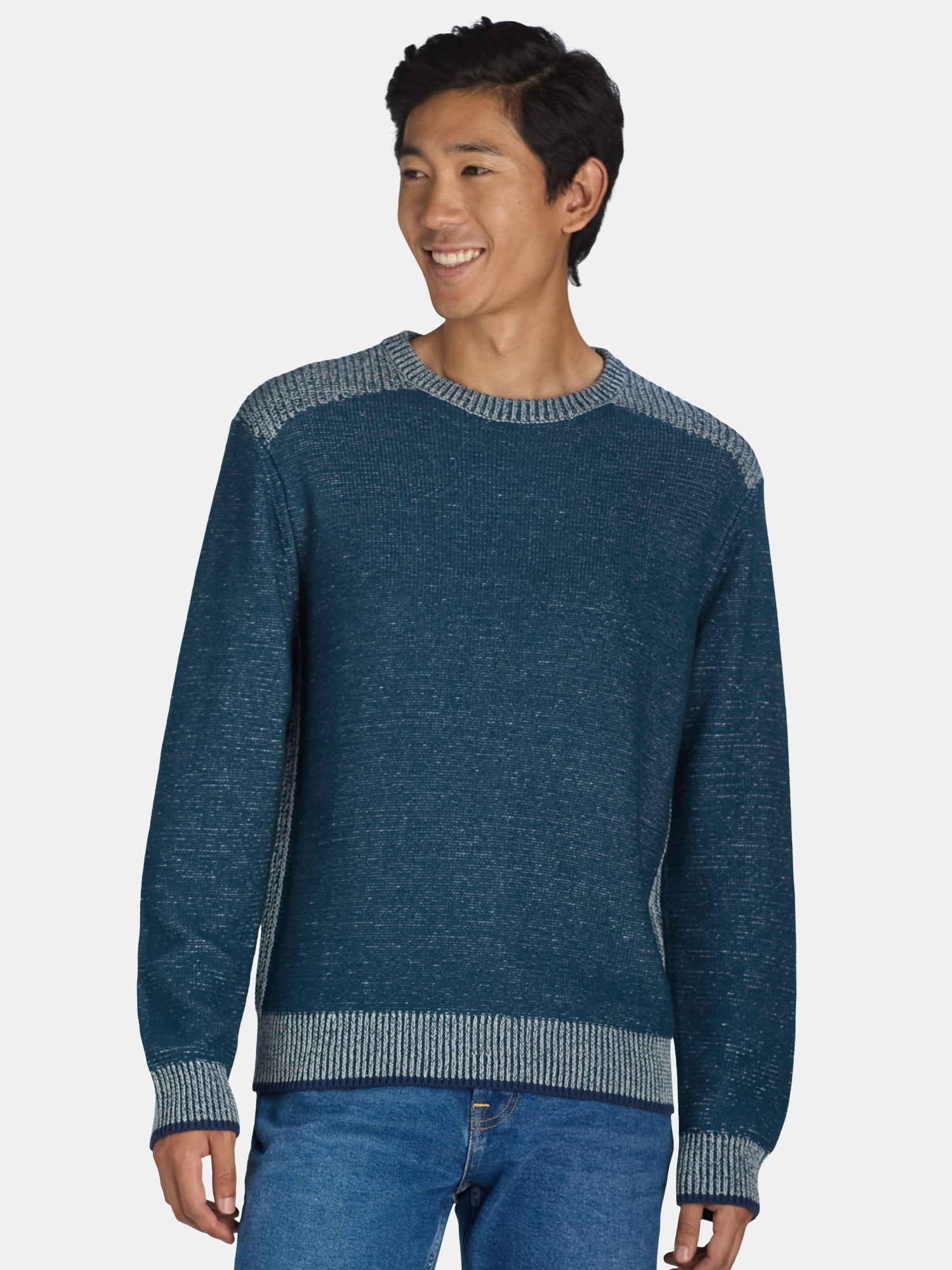 Tribekka 44 Men's Plaited Rib Crewneck Sweater, Sizes XS-3XL