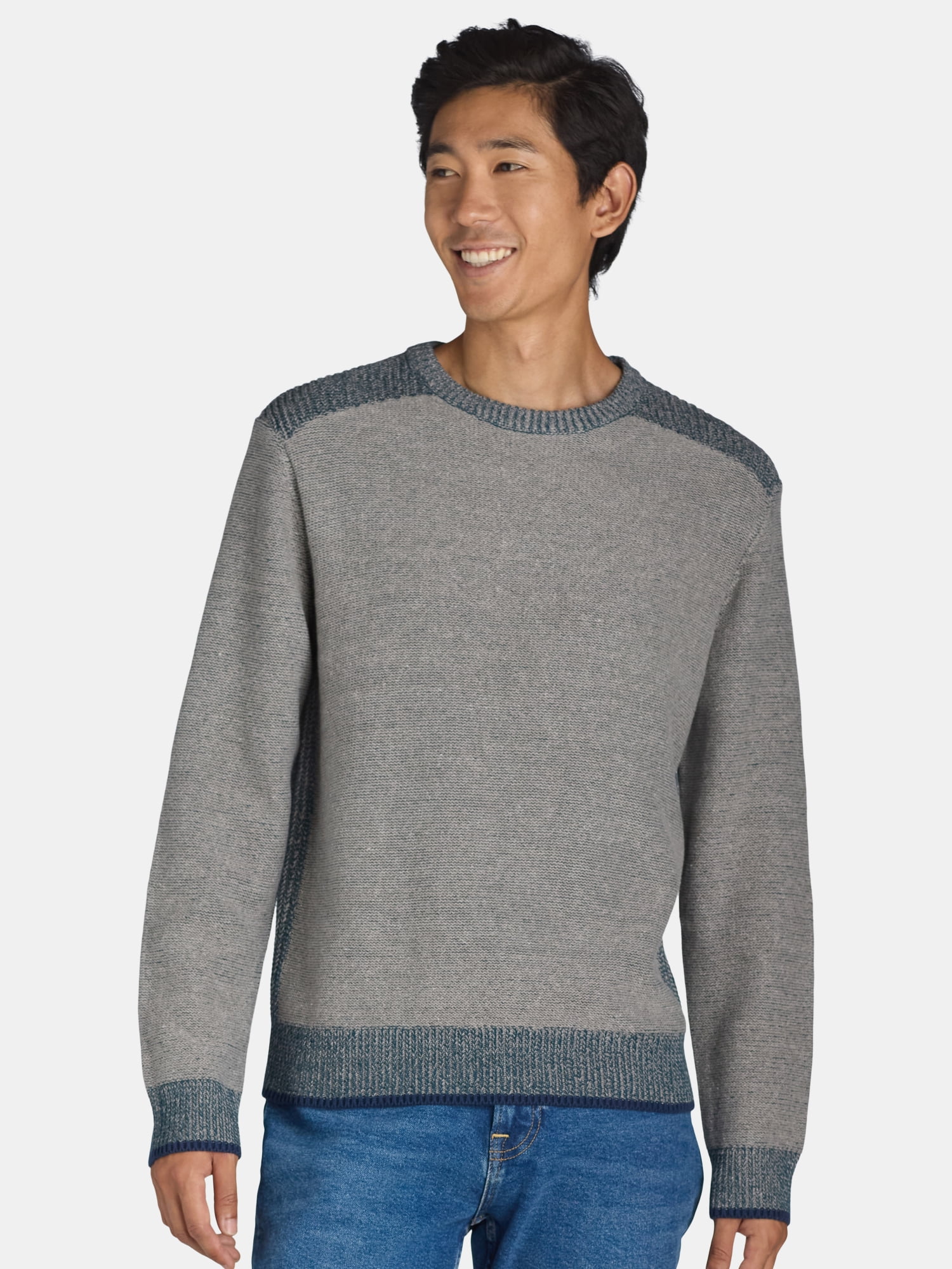 Tribekka 44 Men's Plaited Rib Crewneck Sweater, Sizes XS-3XL