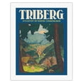 thumbnail image 1 of Triberg Germany - At the Highlight of the Baden Black Forest Railway - Vintage Travel Poster c.1930 - Fine Art Rolled Canvas Print 20in x 26in, 1 of 4