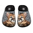 thumbnail image 1 of Tribes Fin Flex Women's Indoor Outdoor Anti Slip Slippers Animal Print Slip On R14 Snow Leopard Size 9, 1 of 5