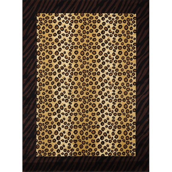 Tribes GC_YLS4014 Multi Animal Print Area Rug, 7 Feet 10 Inches Width by 10 Feet 3 Inches Length, Stylish Floor Decor