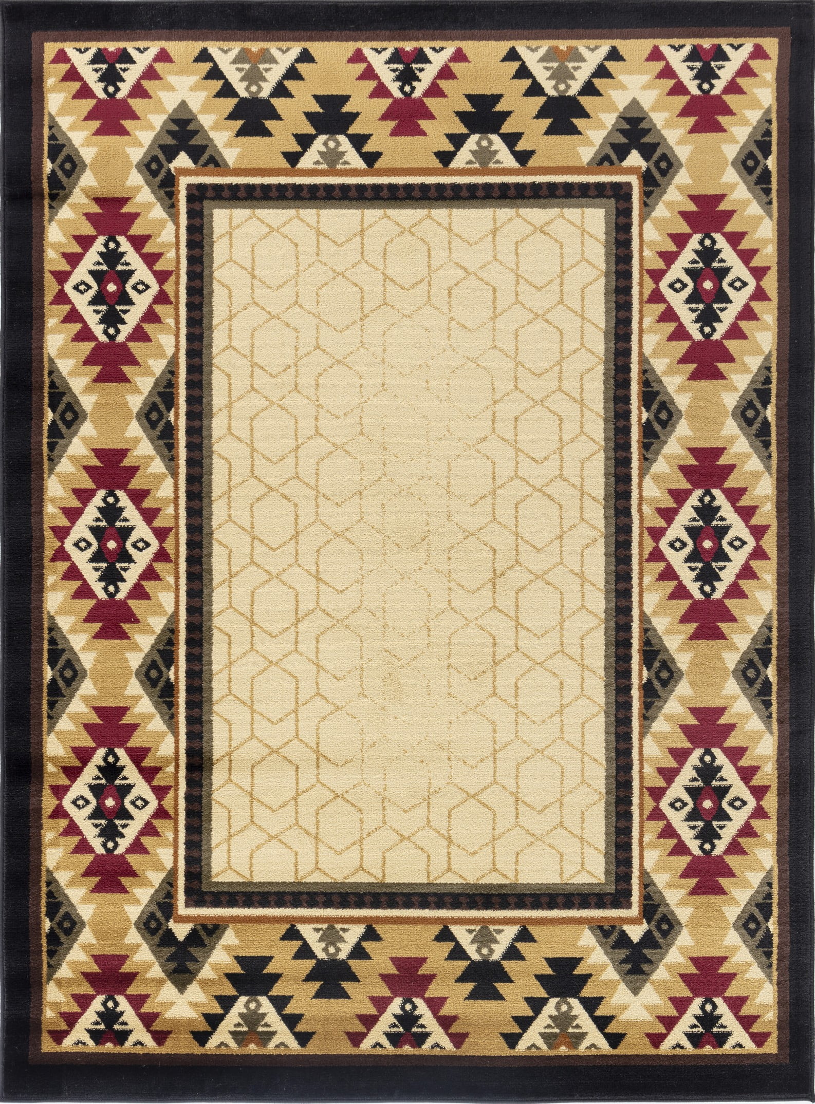 Tribes Gc_Yls4007 Cream 7 Ft. 10 In. X 10 Ft. 3 In. Southwest Area Rug ...