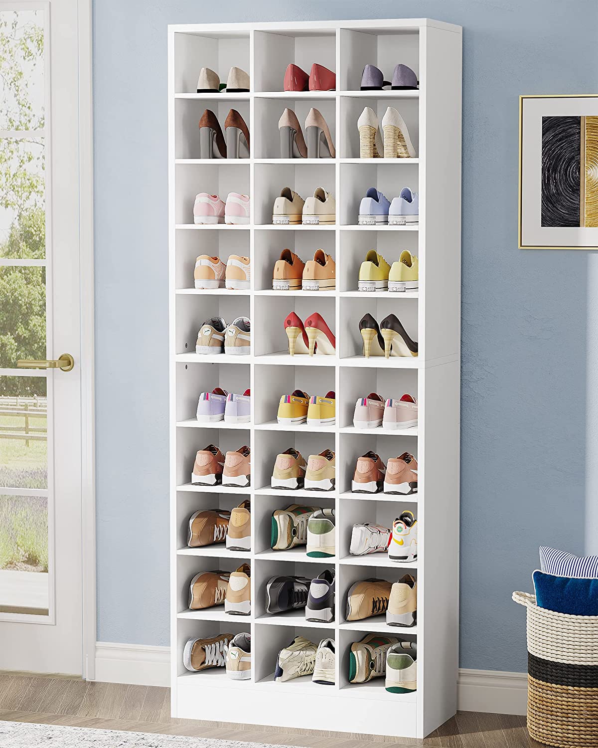 Tribesigns Shoe Storage Cabinet, Freestanding Shoe Storage Organizer ...