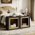 thumbnail image 1 of Tribesigns 23.62" Wood Nightstand Set of 2 with Frame-Inspired Design, Modern Cube Bedside Table with Open Storage for Bedroom– Space-Saving Nightstand with Sleek, Minimalist Design, Set 2, 1 of 9