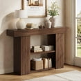 thumbnail image 1 of Tribesigns 3-Tier 53" Entryway Table, Narrow Wooden Console Table for Entryway with Storage Shelves, 1 of 7