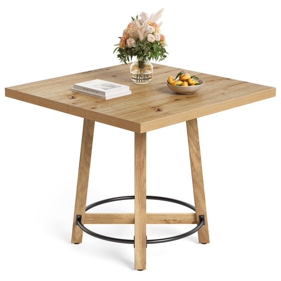 Tribesigns 31.5-Inch Square Dining Table, Farmhouse Small KitchenTable For Dining Room