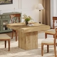 thumbnail image 1 of Tribesigns 39" Square Dining Table for 4, Farmhouse Small Kitchen Table for Dining Room, Natural, 1 of 7