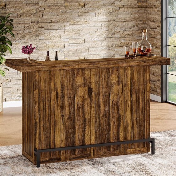Tribesigns 4-Tier Bar Table, 70.9-Inch Home Bar Cabinet with Wine Glass ...