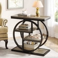 thumbnail image 1 of Tribesigns 4-Tier End Table for Living Room, Wood Narrow Side Table for Bedroom, Grey, 1 of 8