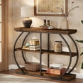 thumbnail image 1 of Tribesigns 41.3" Console Table, Industrial 3-Tier Entryway Table, 1 of 7
