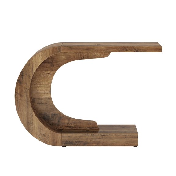 Tribesigns 43" Console Table, C-Shaped Modern Accent Hallway Table for Entryway